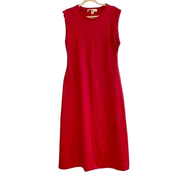 Free People Dresses & Skirts - Free People Beach Red Cotton Sleeveless Open Back Maxi Dress Size Large NEW